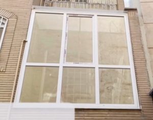 عکس پروژه نصب شده پنجره دوجداره از نمای بیرونی توسط الو وین تک 